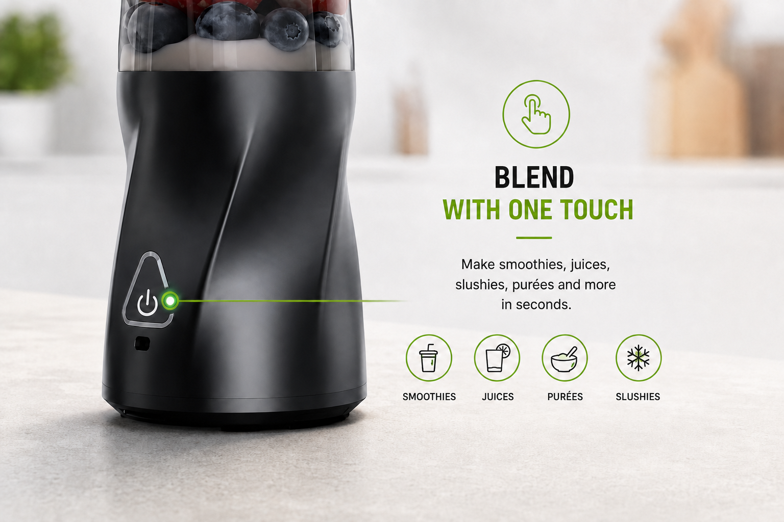 One-touch blending